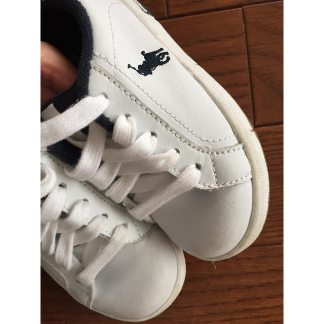 POLO RALPH LAUREN(ポロラルフローレン)のラルフローレン ベビーシューズ 白 キッズ/ベビー/マタニティのベビー靴/シューズ(~14cm)(スニーカー)の商品写真