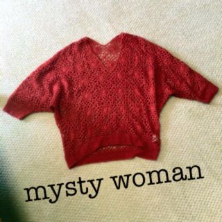 ミスティウーマン(mysty woman)のmysty womanかぎ編みニット(ニット/セーター)