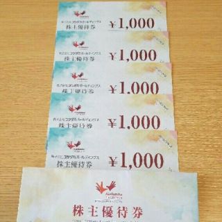 コシダカホールディングス 株主優待券1000円×5枚(その他)