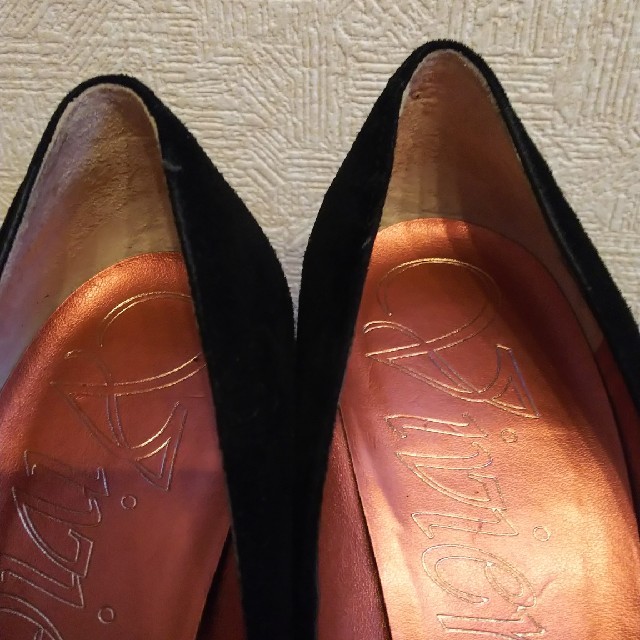 ベルベット調 パンプス レディースの靴/シューズ(ハイヒール/パンプス)の商品写真