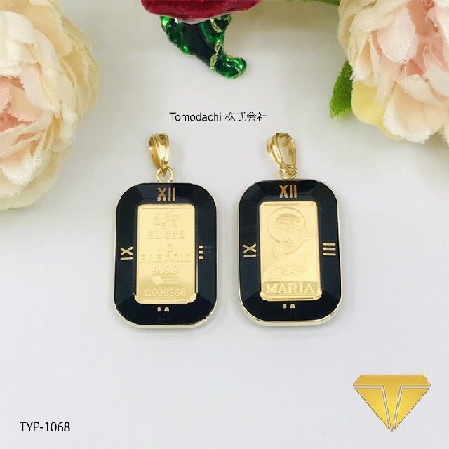 K18金 Mother and Child ペンダントトップ-