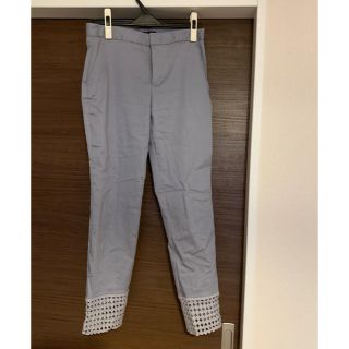 ザラ(ZARA)のZARA 裾レースパンツ　数回着用　美品(カジュアルパンツ)