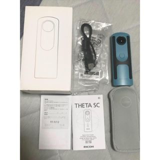 リコー(RICOH)のTHETA  SC ブルー(コンパクトデジタルカメラ)