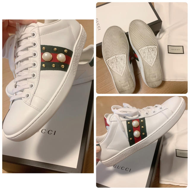 Gucci - 美品 Gucci スニーカー シューズ 日本限定 レディース エン