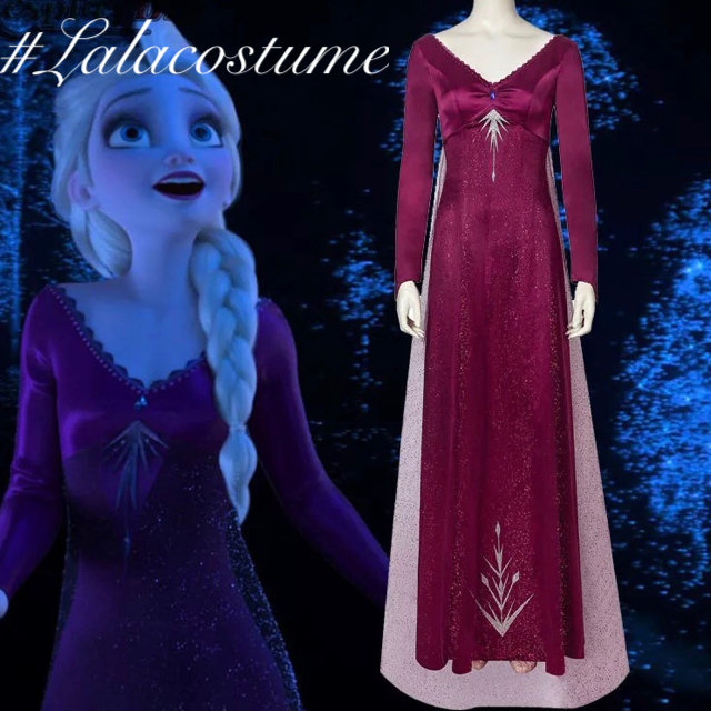 アナと雪の女王2 エルサ ドレス 衣装 コスプレ