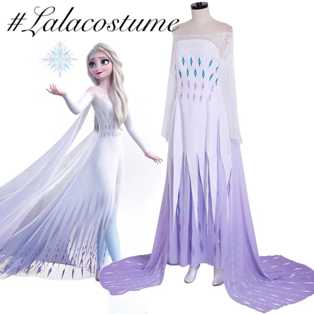 アナと雪の女王2 エルサ 精霊 スノークイーンドレス 衣装 | フリマアプリ ラクマ