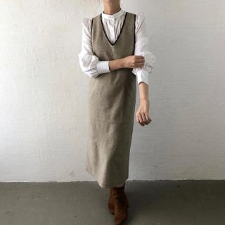 HOWDY. wool blend ワンピース(ひざ丈ワンピース)