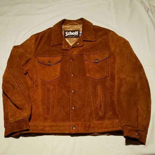 schott ショット スエードレザー トラッカージャケット - レザージャケット schott ショット スエードレザー トラッカージャケット - レザージャケット