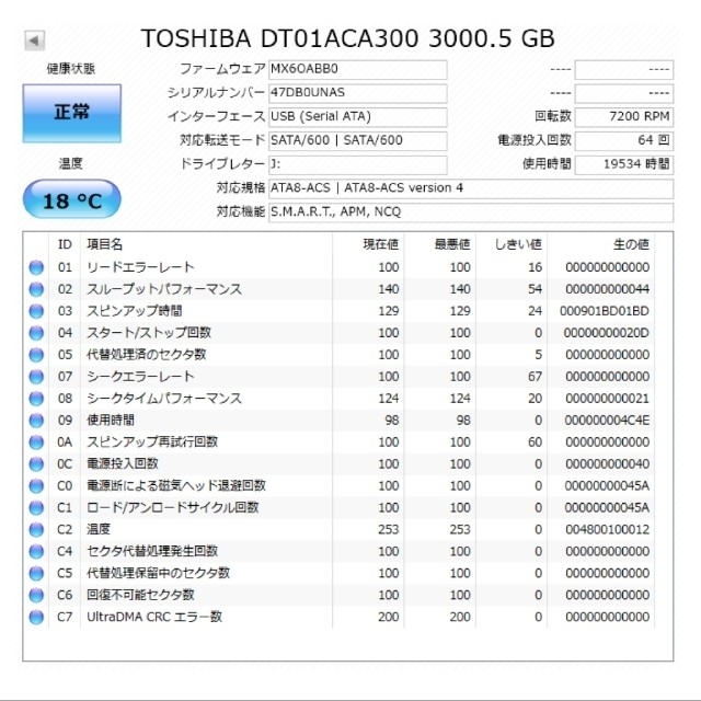 IODATA(アイオーデータ)のIO DATA　外付け　HDD　3TB　白　アイオーデータ スマホ/家電/カメラのPC/タブレット(PC周辺機器)の商品写真