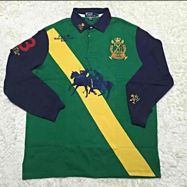 POLO RALPH LAUREN - 大きいサイズPOLOラルフローレン ビックポニー グリーン ラグビージャージの通販 by