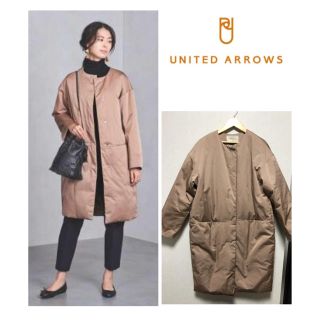 ユナイテッドアローズ(UNITED ARROWS)のユナイテッドアローズ♡ノーカラーダウン(ダウンジャケット)