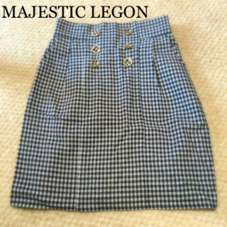 マジェスティックレゴン(MAJESTIC LEGON)のマジェ♡ギンガムチェックタイトスカート(ひざ丈スカート)