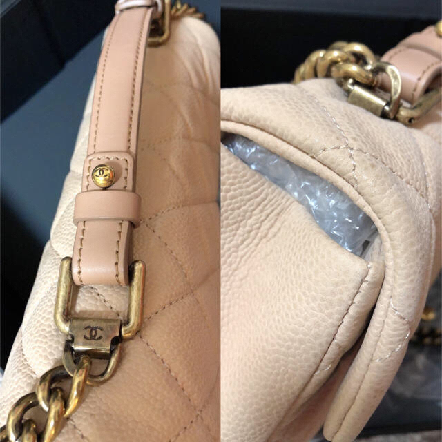 CHANEL マトラッセハンドルチェーンショルダーの通販 by えみこ's shop|シャネルならラクマ - binmo様ご専用☆シャネルキャビアスキン 安い超特価