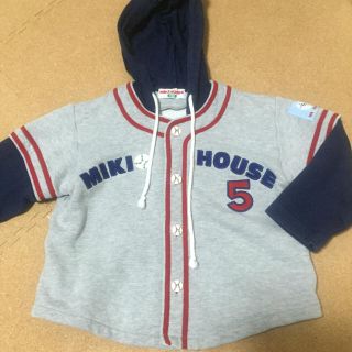 ミキハウス(mikihouse)のミキハウス♡スタジャン風デザインパーカー(ジャケット/上着)