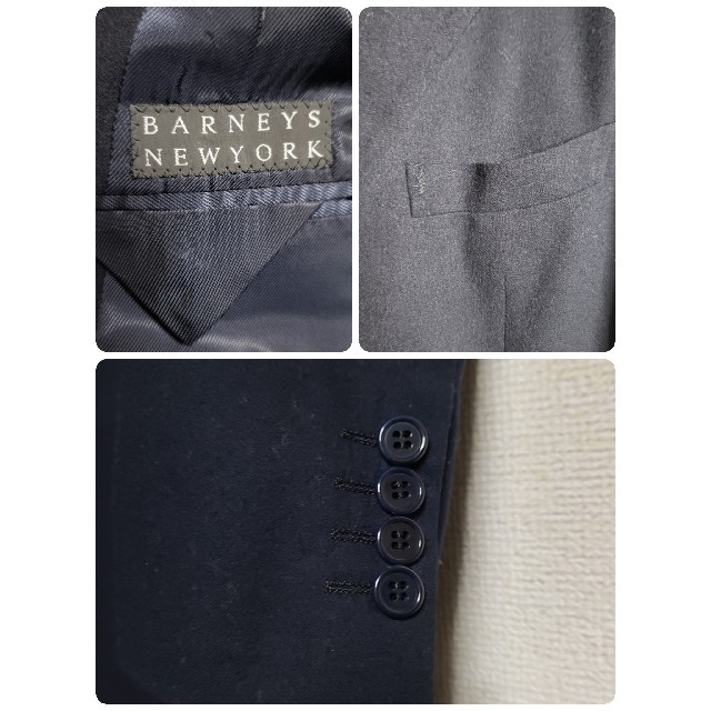 BARNEYS NEW YORK(バーニーズニューヨーク)のバーニーズニューヨーク ネイビー クラシック ビジネス バーニーズ サイドベンツ メンズのジャケット/アウター(テーラードジャケット)の商品写真