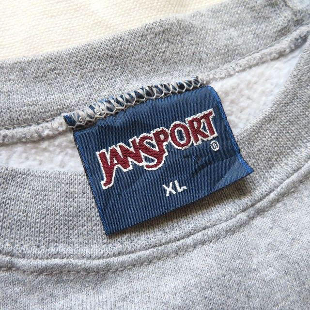 JANSPORT(ジャンスポーツ)の90s JANSPORT 刺繍ロゴ スウェット トレーナー 古着 レディースのトップス(トレーナー/スウェット)の商品写真