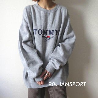 ジャンスポーツ(JANSPORT)の90s JANSPORT 刺繍ロゴ スウェット トレーナー 古着(トレーナー/スウェット)