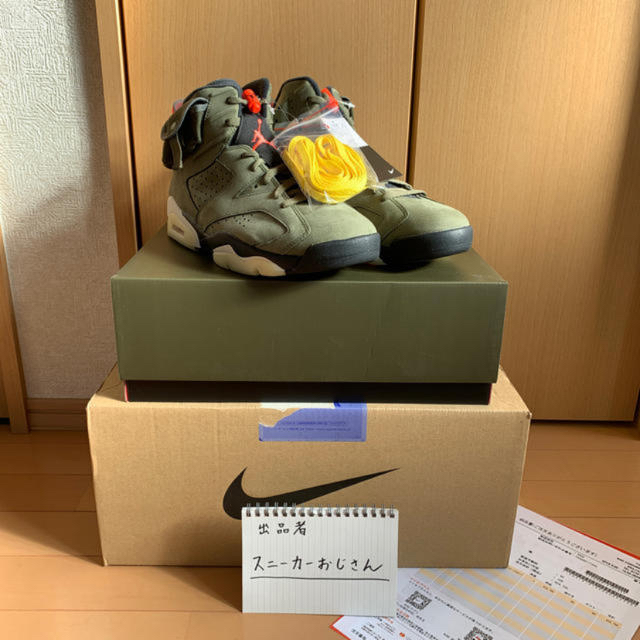 NIKE(ナイキ)のちゃぷ様専用　国内正規品　jordan 6 travis scott  メンズの靴/シューズ(スニーカー)の商品写真