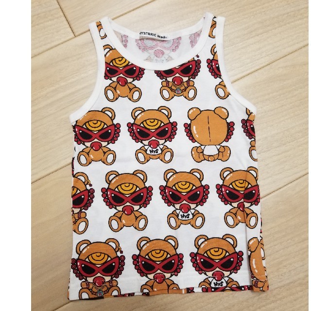 HYSTERIC MINI(ヒステリックミニ)のブラウンテディタンク キッズ/ベビー/マタニティのキッズ服男の子用(90cm~)(Tシャツ/カットソー)の商品写真