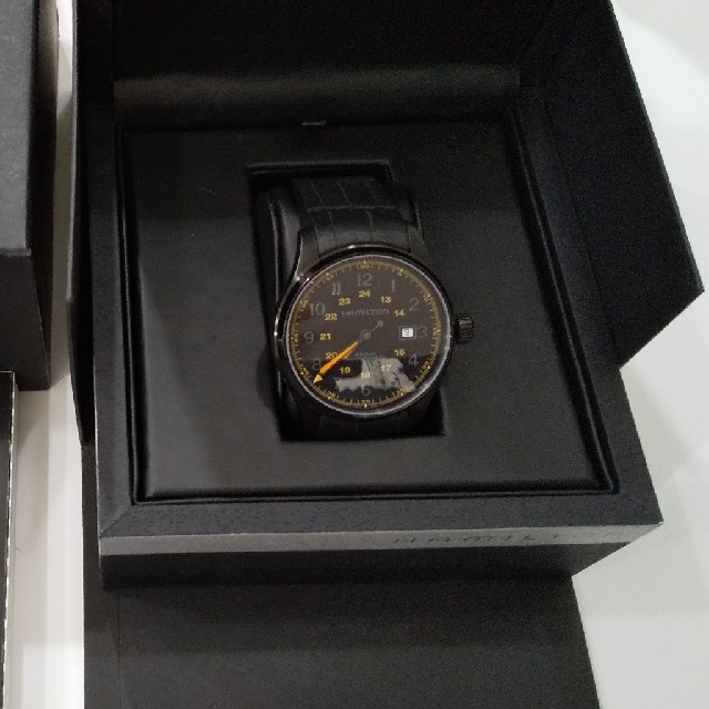 Hamilton(ハミルトン)のHAMILTON ハミルトン カーキフィールド 裏透け 自動巻き ラバーベル メンズの時計(腕時計(アナログ))の商品写真