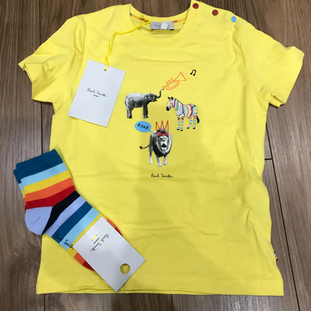 Paul Smith(ポールスミス)のポールスミス キッズ Tシャツ 靴下 セット キッズ/ベビー/マタニティのキッズ服男の子用(90cm~)(Tシャツ/カットソー)の商品写真