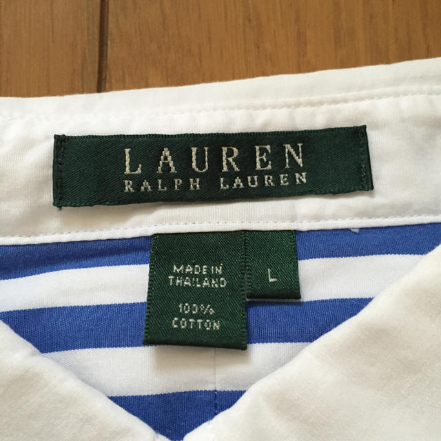 Ralph Lauren(ラルフローレン)の古着屋購入＊ラルフローレンリメイクシャツ レディースのトップス(シャツ/ブラウス(長袖/七分))の商品写真