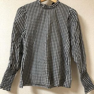 ザラ(ZARA)のギンガムチェック フリルシャツ (シャツ/ブラウス(長袖/七分))