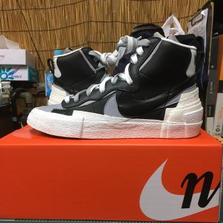 ナイキ(NIKE)の新品 27cm NIKE BLAZER MID/SACAI BLACK(スニーカー)