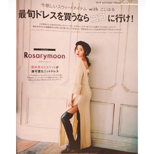 Rosarymoon サイドジップニットドレス short - www.sorbillomenu.com