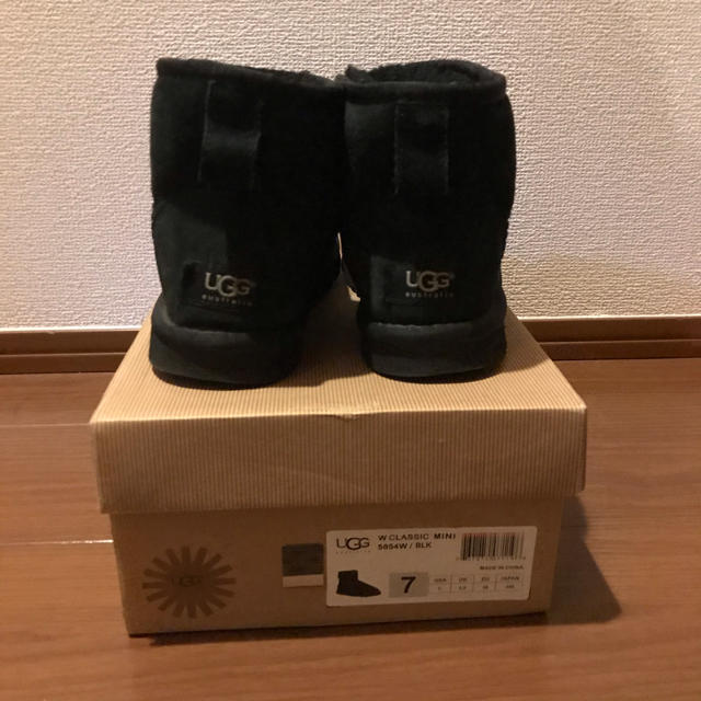 UGGムートンブーツ ブラック 24cm