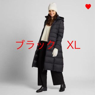 ユニクロ(UNIQLO)のユニクロ　ウルトラライトダウンロングコート　XL 黒(ダウンコート)