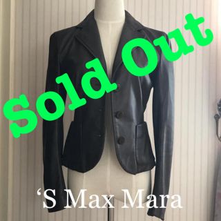 マックスマーラ(Max Mara)の完売❤︎美品☆’S Max Maraの美シルエットジャケット☆(ライダースジャケット)