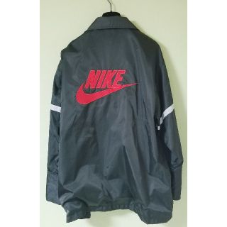 ナイキ(NIKE)のナイキ　90's　黒×赤×リフレクター　コーチジャケット　ビッグスウォッシュ(ナイロンジャケット)