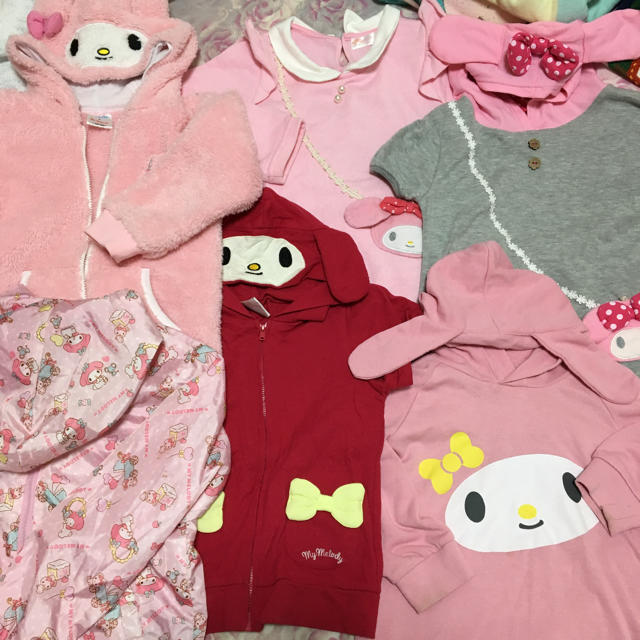 サンリオ(サンリオ)のマイメロ   120 130 まとめ売り セット キッズ/ベビー/マタニティのキッズ服女の子用(90cm~)(ジャケット/上着)の商品写真