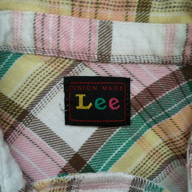 Lee(リー)のLee ネルシャツ　ストンプスタンプ キッズ/ベビー/マタニティのキッズ服女の子用(90cm~)(ブラウス)の商品写真