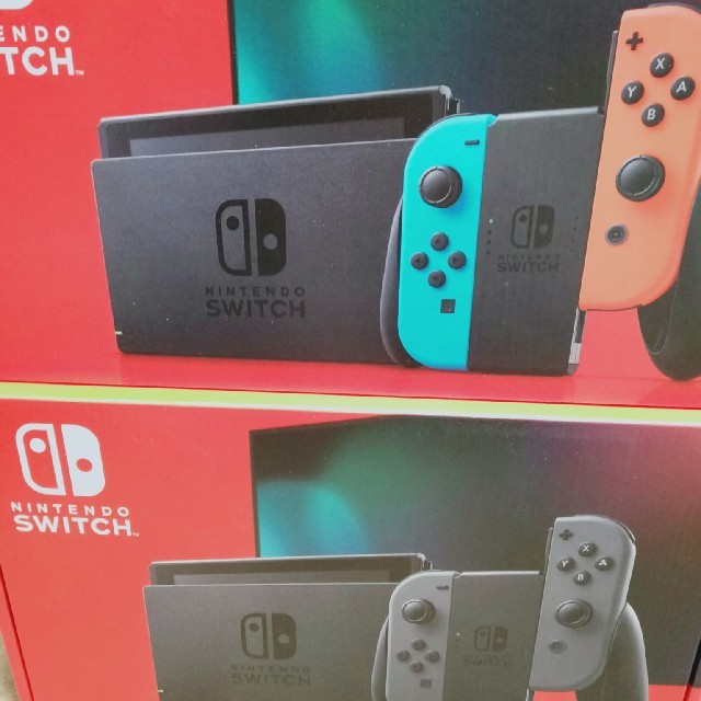 【超歓迎された】 Switch Nintendo - Switch（ネオン、グレー1台ずつ） 新型！Nintendo 家庭用ゲーム機本体