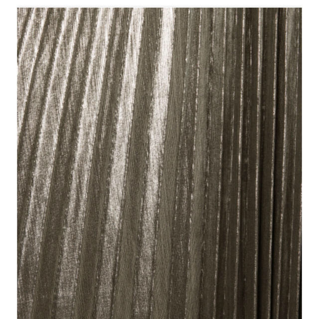 JEANASIS(ジーナシス)の新品 完売品 今期 ジーナシス  グリッターロングプリーツスカート  シルバー レディースのスカート(ロングスカート)の商品写真