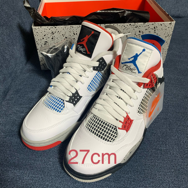 靴/シューズnike jordan 4 se what the 27cm 新品未使用