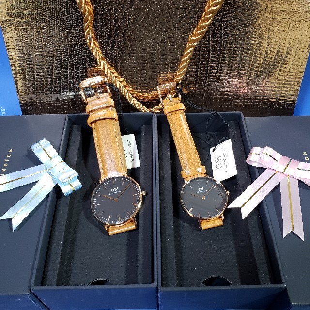 Daniel Wellington(ダニエルウェリントン)の新品❤D.Wウオッチ♥クラシックDURHAMペアセット♥激安価格♥送料無料 レディースのファッション小物(腕時計)の商品写真