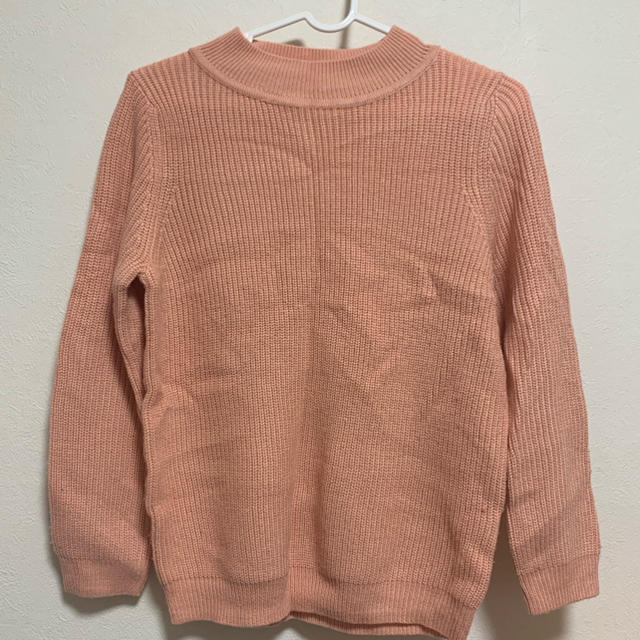 レディースニット サーモンピンク ピンク レディースのトップス(ニット/セーター)の商品写真