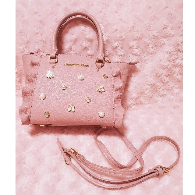 Samantha Vega(サマンサベガ)のの様お取置き⑅﻿サマンサベガ ビジューミニフラッター ピンク レディースのバッグ(ショルダーバッグ)の商品写真