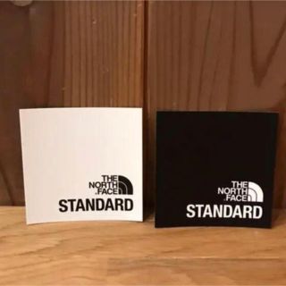 ザノースフェイス(THE NORTH FACE)のthe north face standard ステッカー 白黒各1枚(ステッカー)