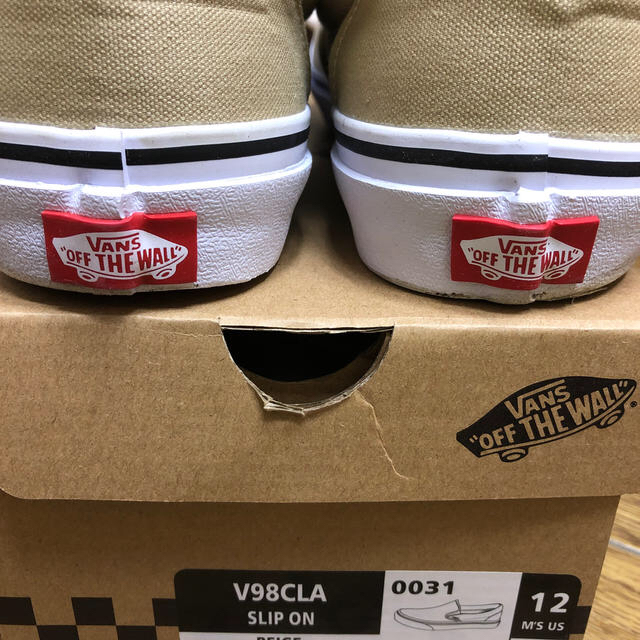 VANS(ヴァンズ)の【中古30センチ】vans era ベージュ バンズ スリッポン ベージュ メンズの靴/シューズ(スニーカー)の商品写真