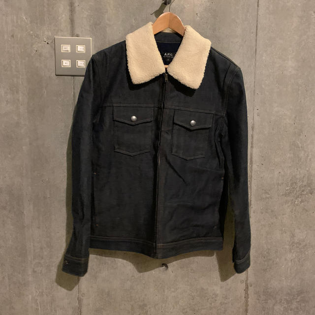 A.P.C(アーペーセー)のA.P.C ボアデニムブルゾン メンズのジャケット/アウター(Gジャン/デニムジャケット)の商品写真