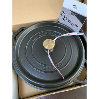 ストウブ(STAUB)のStaub ストウブ 26cm ブラック(鍋/フライパン)