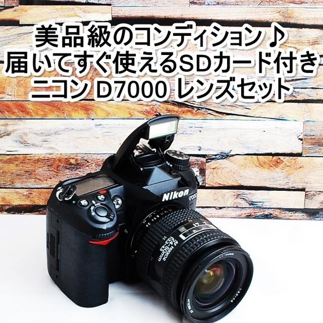 ★美品級&amp;すぐ使えるSD付き★ニコン D7000 レンズセットスマホ/家電/カメラ