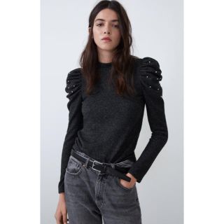 ザラ(ZARA)のZARA⭐パフスリーブトップス(トレーナー/スウェット)