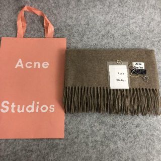 ACNE - Acne Studiosプレゼントマフラーメランジキャメル男女兼用 正規 ...