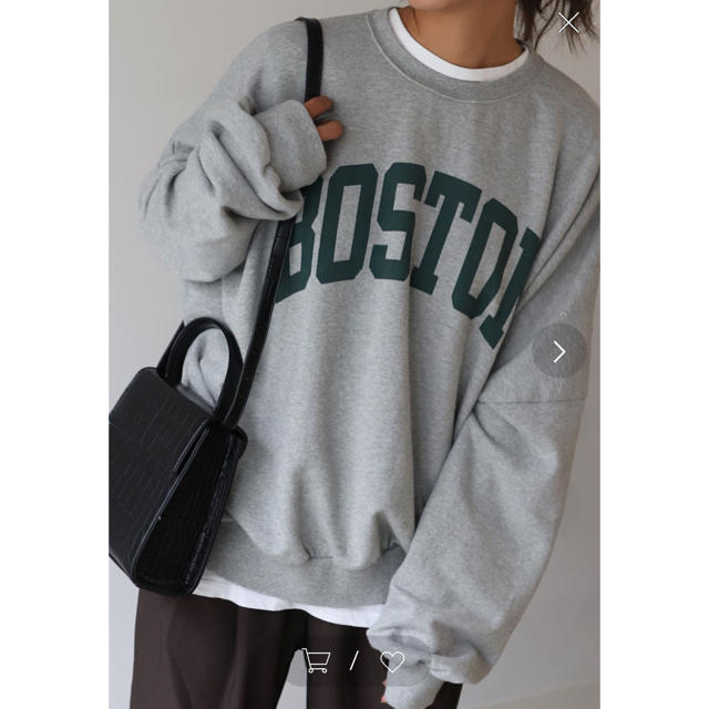 TODAYFUL(トゥデイフル)のvia j(ヴィアジェイ) 'BOSTON'裏毛スウェット レディースのトップス(トレーナー/スウェット)の商品写真