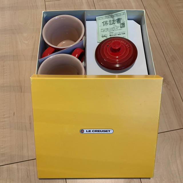 【未使用】LE CREUSET ティーポットセット レッド